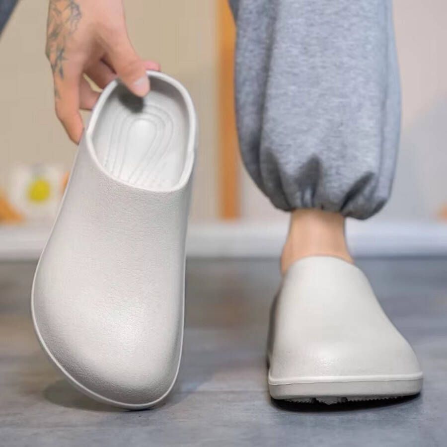 Originele Heren Klompen Slippers Comfortabele Mules Sandalen voor Zomer EVA Waterdicht en Antislip Werk- en Vis Schoenen voor Buiten )