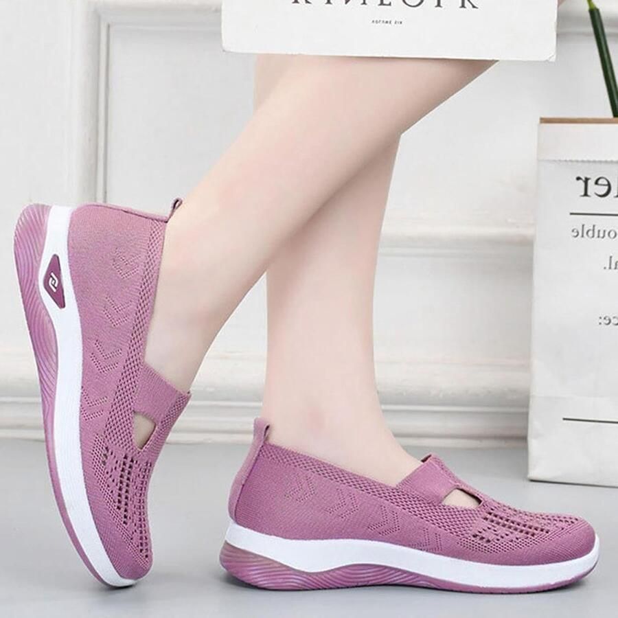 Orthopedische dameswandelschoenen ademend en comfortabel veterschoenen voor buitenactiviteiten