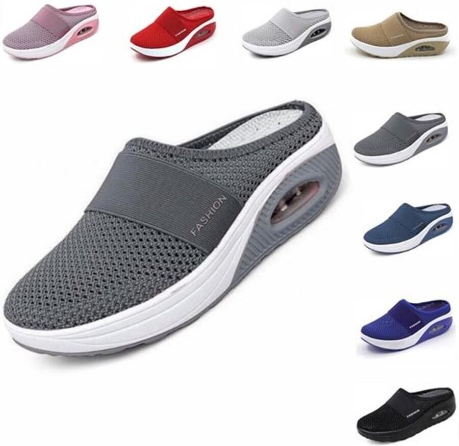 Orthopedische diabetische wandelschoenen orthopedische schoenen voor dames Air Cushion Slip-On wandelschoenen Air Cushion Schoenen voor vrouwen vrije tijd mesh ademende sandalen met