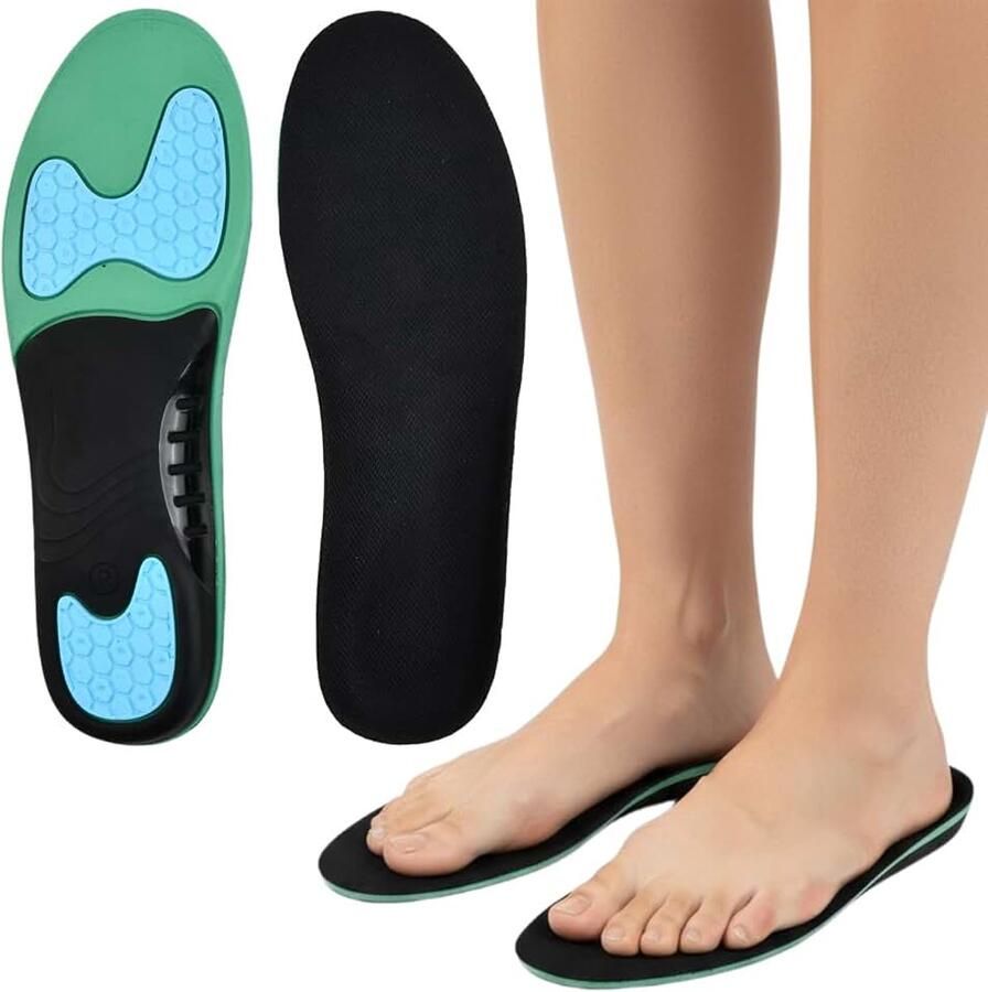 Orthopedische inlegzolen voor en hielspoor-inlegzolen groen 43-44 EU Comfort Arch Support schoeninlegzolen antislip plantaire fasciitis schoeninlegzolen voor hielspoor platvoeten