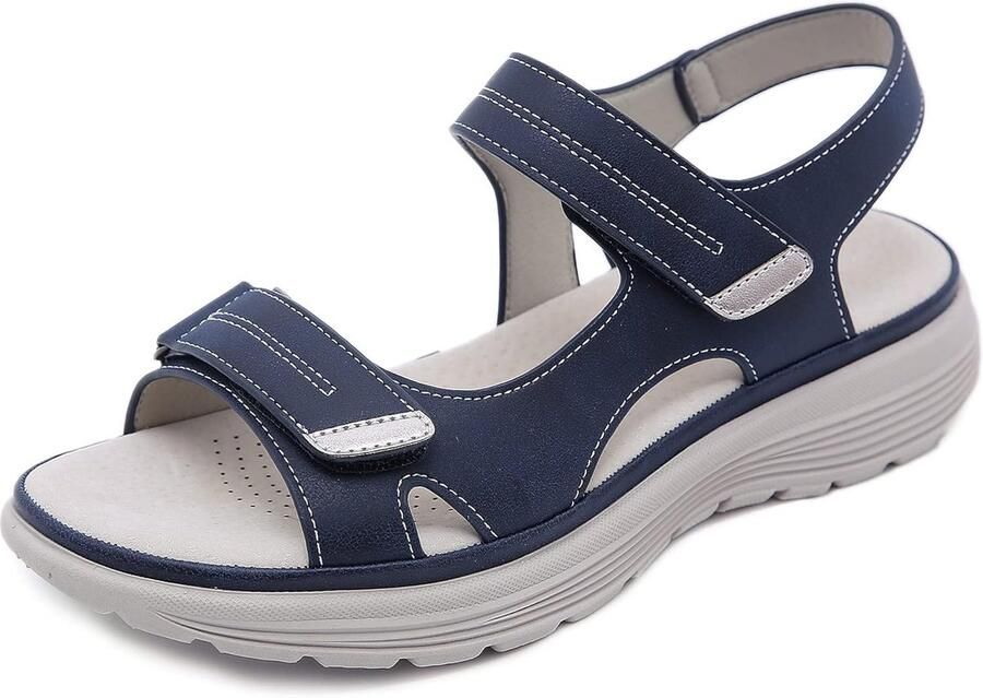 Orthopedische sandalen dames 41 EU blauw antislip comfortabele zomerfootwear ShopVlot