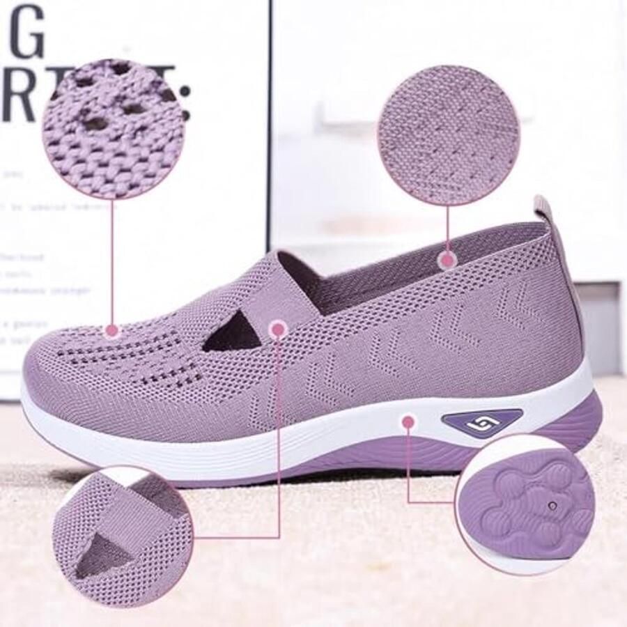 Orthopedische Schoenen voor Vrouwen Casual Ademend Slip-On Sneakers