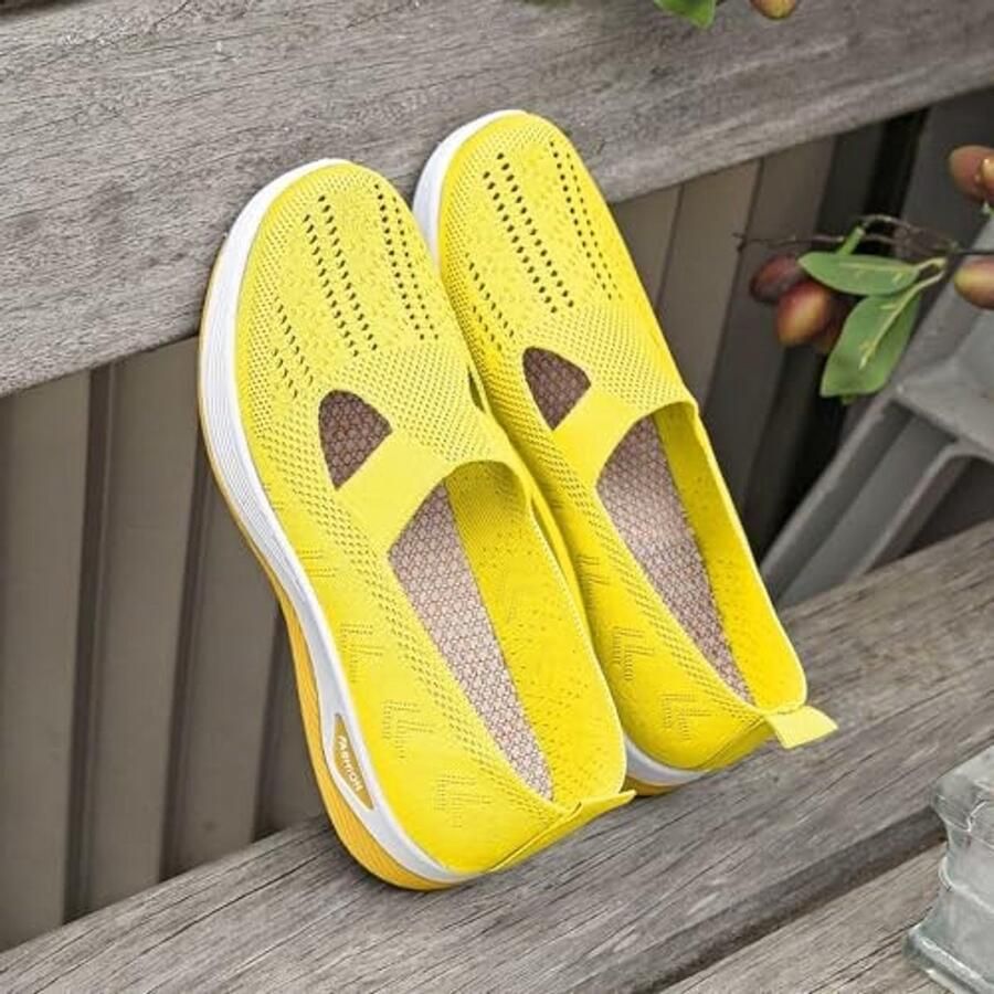 Orthopedische Slippers Dames Ergonomisch en Ademend Geel