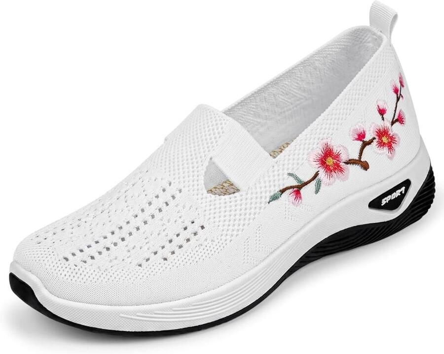 Orthopedische Sneakers voor Dames Instapmodel met Steun voor de Voetboog en Comfortabele Pasvorm