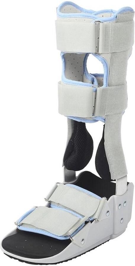 Orthopedische wandelschoenen met enkelbrace pneumatische loopbrace verstelbaar en ademend open teen comfortabel wandelen bescherming ondersteuning