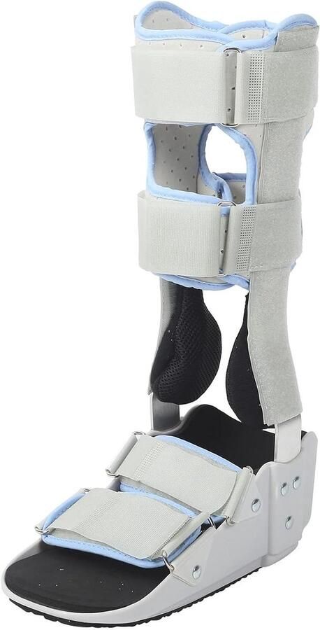 Orthopedische wandelschoenen met enkelbrace pneumatische loopbrace verstelbaar en ademend open teen comfortabel wandelen bescherming ondersteuning