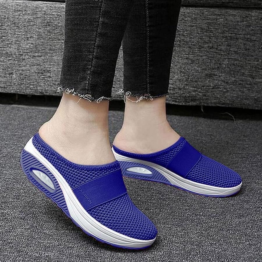 Orthopedische Wandelschoenen voor Dames met Luchtkussen Steun voor de Voetboog en Comfortabel Slip-on Ontwerp voor Buitenactiviteiten