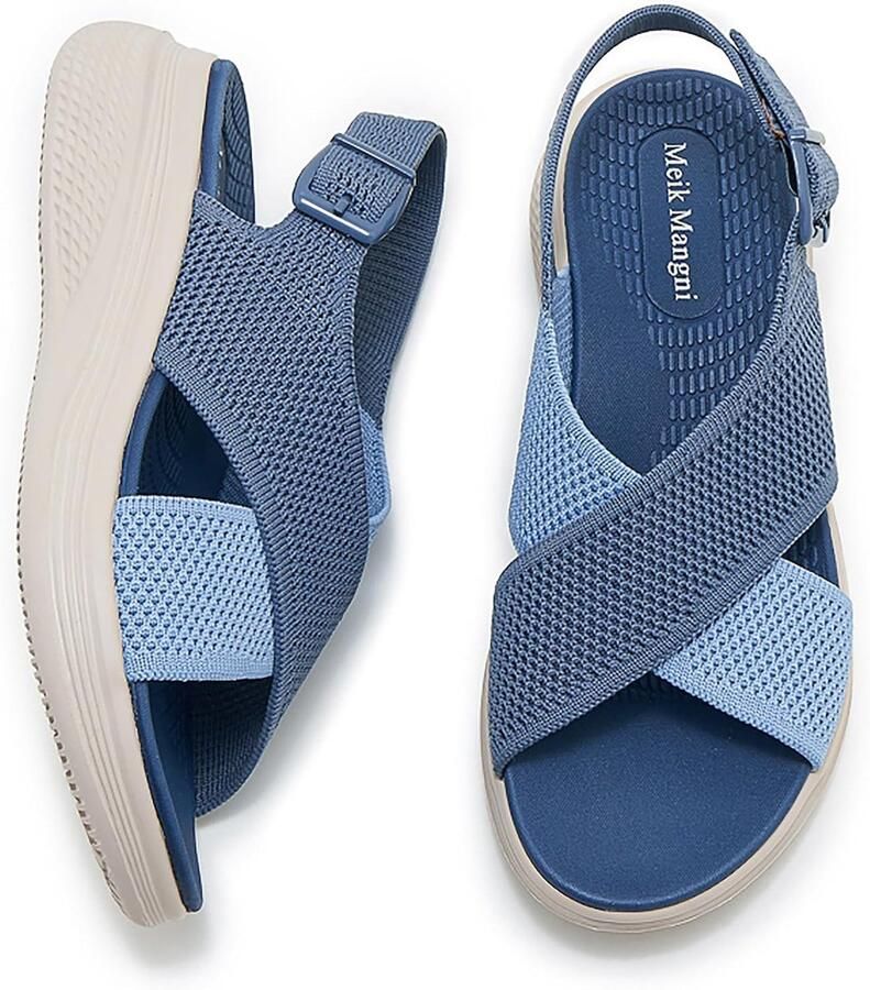 Orthopedische Zomersandalen Blauw 39 EU Verstelbare Wandelsandalen voor Dames