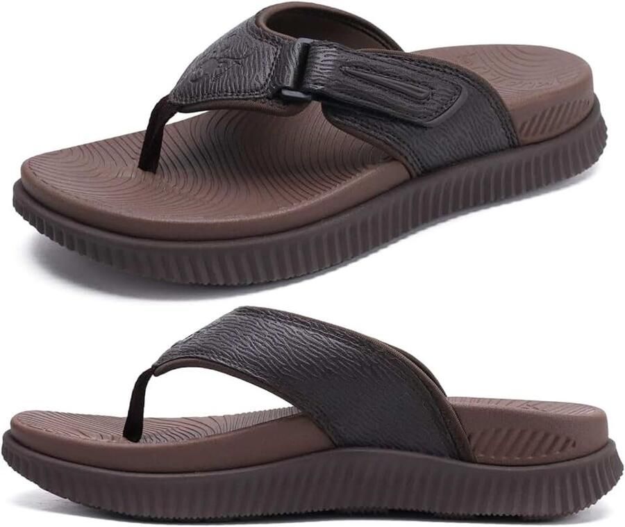 Orthotische slippers voor heren herstel-wandelsandalen voor heren verstelbaar dik atletisch kussen sportslippers voor mannen waterbestendig en lichtgewicht zachte comfortabele pasvorm en