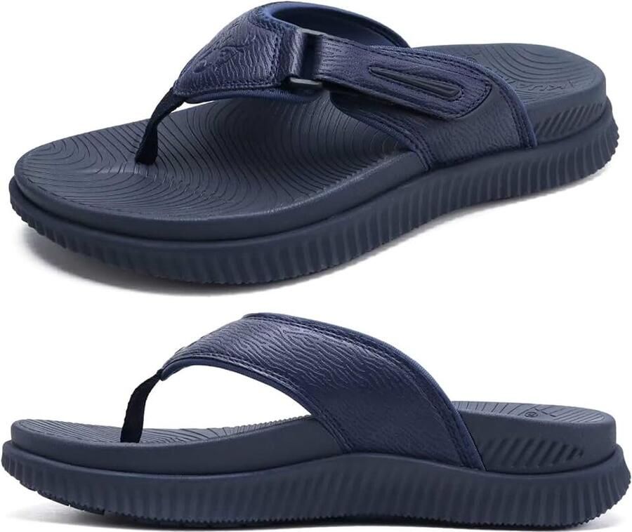 Orthotische slippers voor heren herstel-wandelsandalen voor heren verstelbaar dik atletisch kussen sportslippers voor mannen waterbestendig en lichtgewicht zachte comfortabele pasvorm en