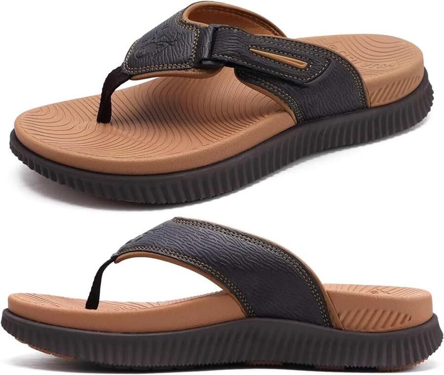 Orthotische slippers voor heren herstel-wandelsandalen voor heren verstelbaar dik atletisch kussen sportslippers voor mannen waterbestendig en lichtgewicht zachte comfortabele pasvorm en