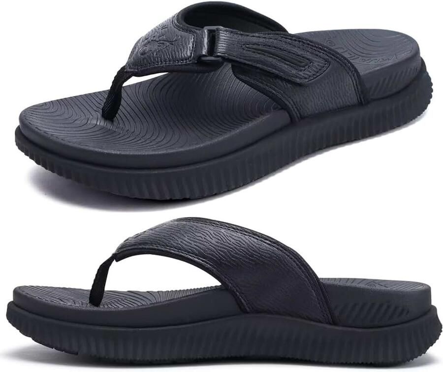 Orthotische slippers voor heren herstel-wandelsandalen voor heren verstelbaar dik atletisch kussen sportslippers voor mannen waterbestendig en lichtgewicht zachte comfortabele pasvorm en