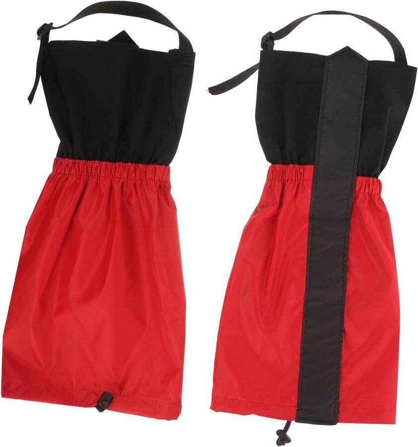 Outdoor Beenbeschermers Gaiters Leggings Bescherming Buitenactiviteiten Waterdicht Sneeuwbestendig One Size Rood