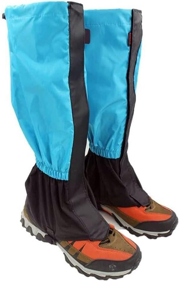 Outdoor Gaiters Beenbeschermers Wandelen Klim Verstelbaar Koord Hoog Hemelsblauw