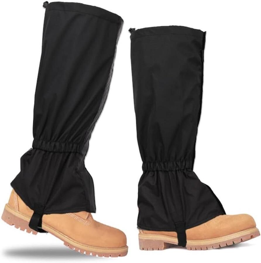 Outdoor Gaiters Beenbeschermers Wandelen Waterdicht 1 Paar Zwart