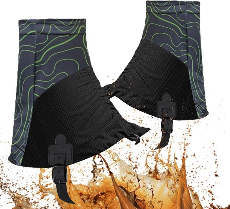 Outdoor Gaiters Schoenhoezen Beenbeschermers Wandelen Kamperen Waterdicht Ademend Verstelbaar Groen
