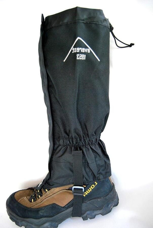 Outdoor Gaiters Schoenovertrekken Buitenactiviteiten Bescherming Waterdicht 10.000mm Lengte Zwart