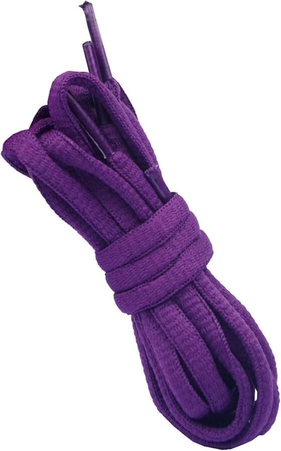 Ovale Platte Schoenenveters Polyester 7mm Breed voor Sportschoenen en Wandelschoenen