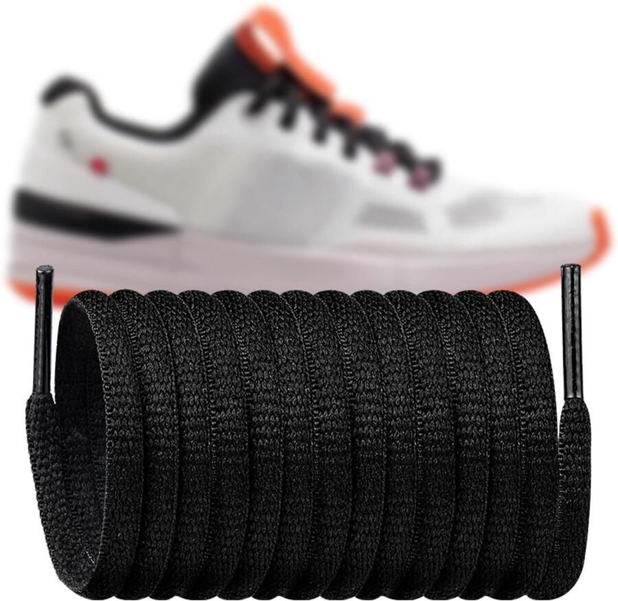 Ovale Platte Schoenenveters Set voor Tennis Sneakers en Hardloopschoenen