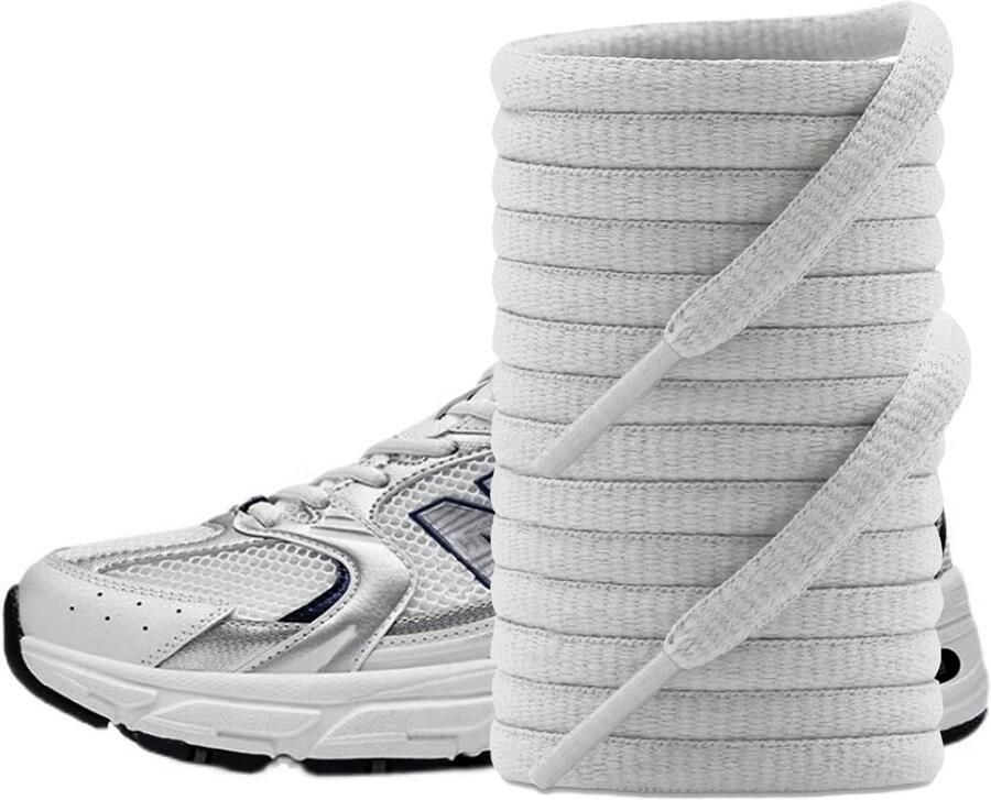 Ovale Schoenveters voor Sneakers en Hardloopschoenen Dunne Platte Veters