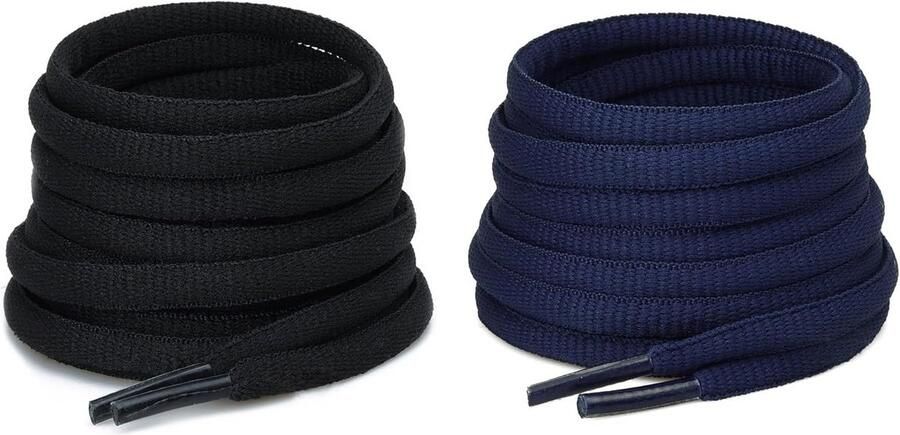 Ovale Schoenveters voor Sneakers en Sportschoenen 6 mm 12 Lengtes 6 Kleuren