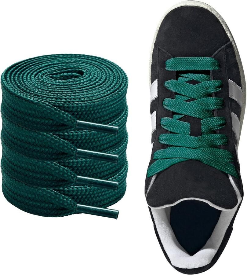 Ovale Schoenveters voor Sneakers en Sportschoenen Verkrijgbaar in 6 Kleuren en Lengtes