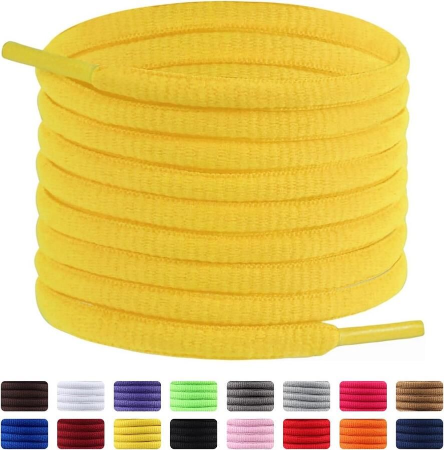 Ovale Sportschoenveters voor Sneakers Hardloopschoenen en Basketbalschoenen Sterk & Duurzaam