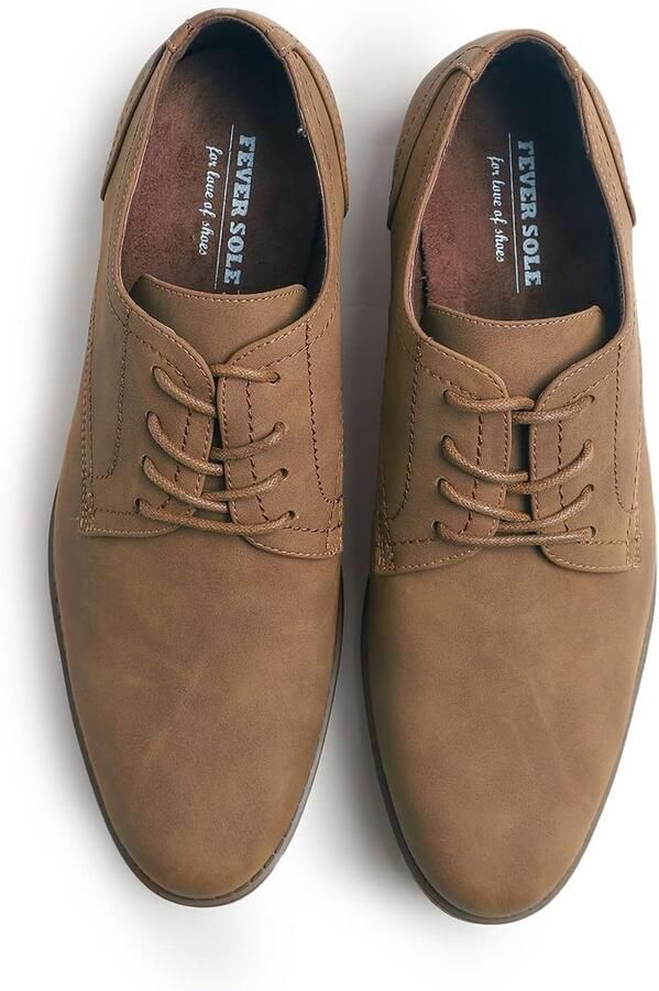 Oxford schoenen 39.5 EU lichtbruin nubuck casual derby stijlvol en comfortabel ShopVlot