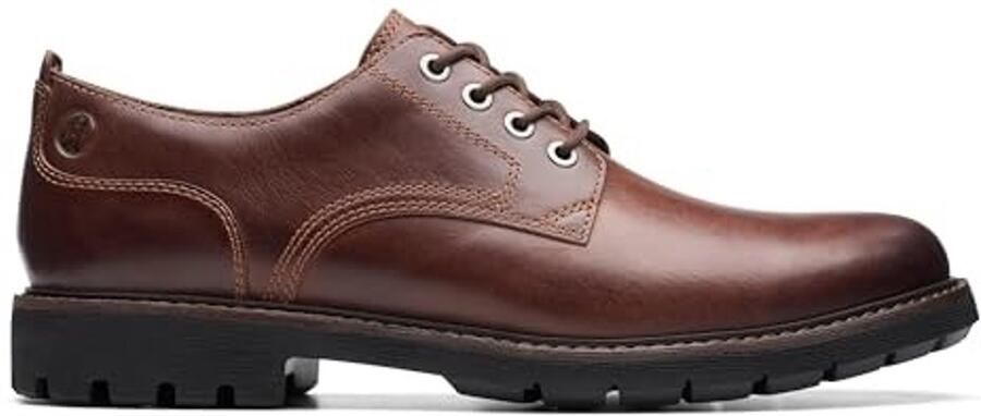 Oxford Schoenen Donkerbruin Leer Vetersluiting