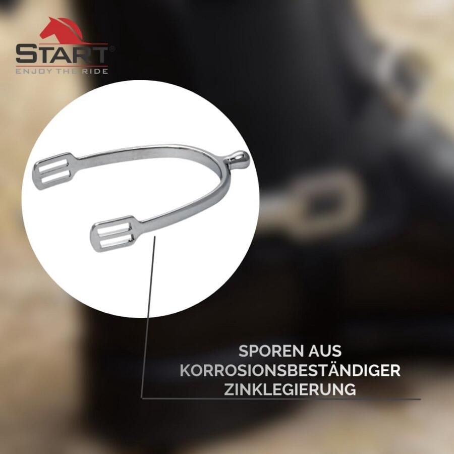 Paardrijsporen met riem 15 mm Schachtlengte