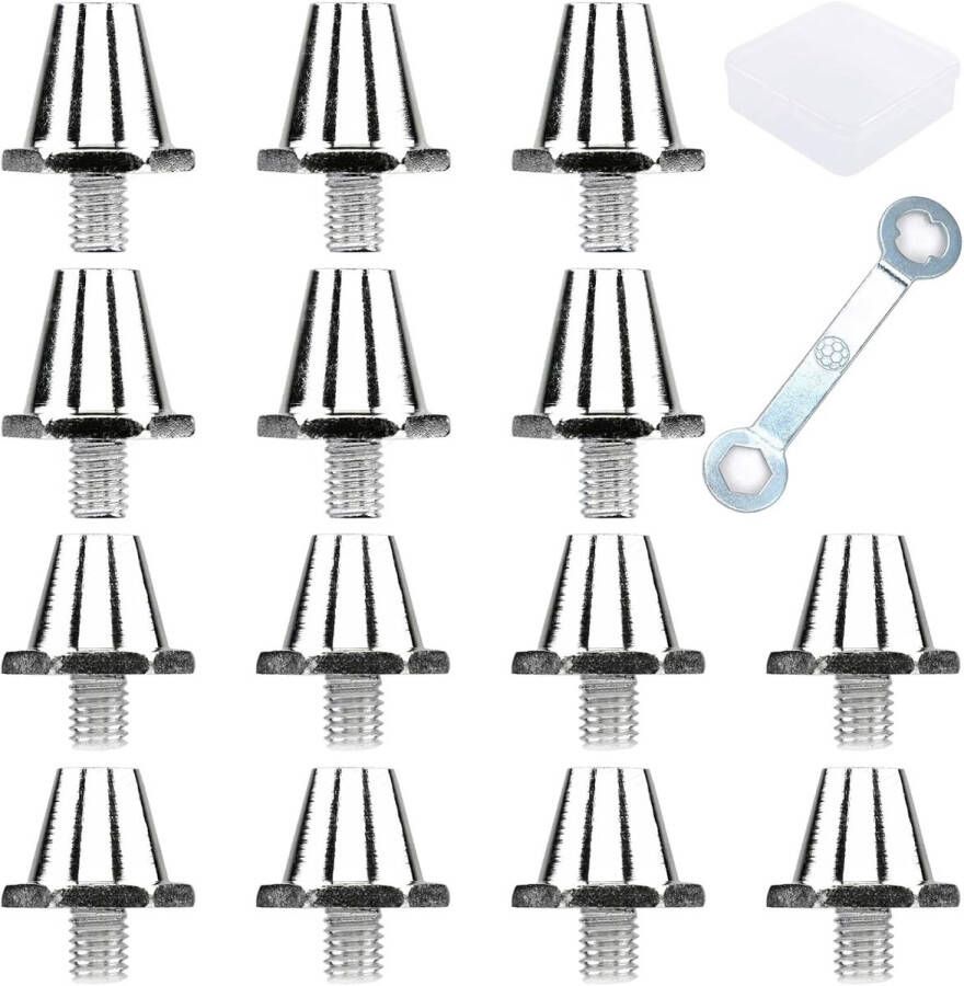 Pack of 14 Aluminium Screw Studs voor Nike Voetbalschoenen Vervanging 11mm 13mm met Sleutel Vervangende Dopjes voor Nike Mannen