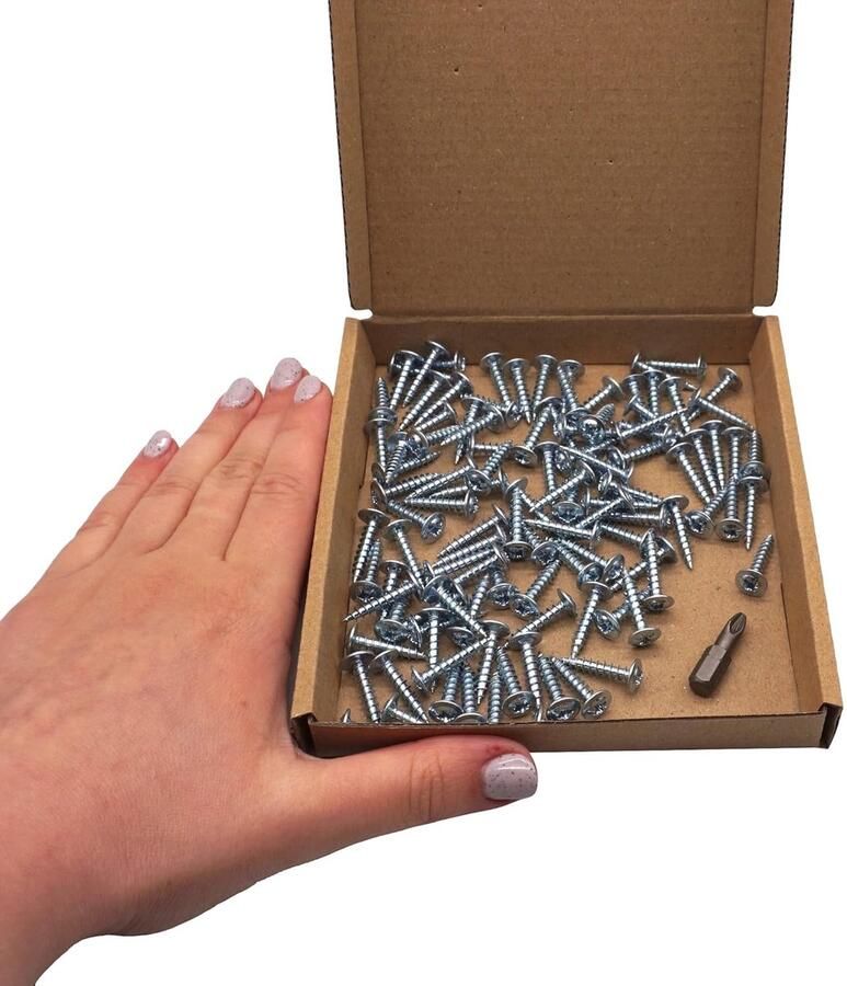 (Pack van 100 stuks) Verzinkt staal 4 0 x 20 mm houtschroeven metalen schroeven gemodificeerde truss hoofd zelftappend (100 4 0 x 20 mm)