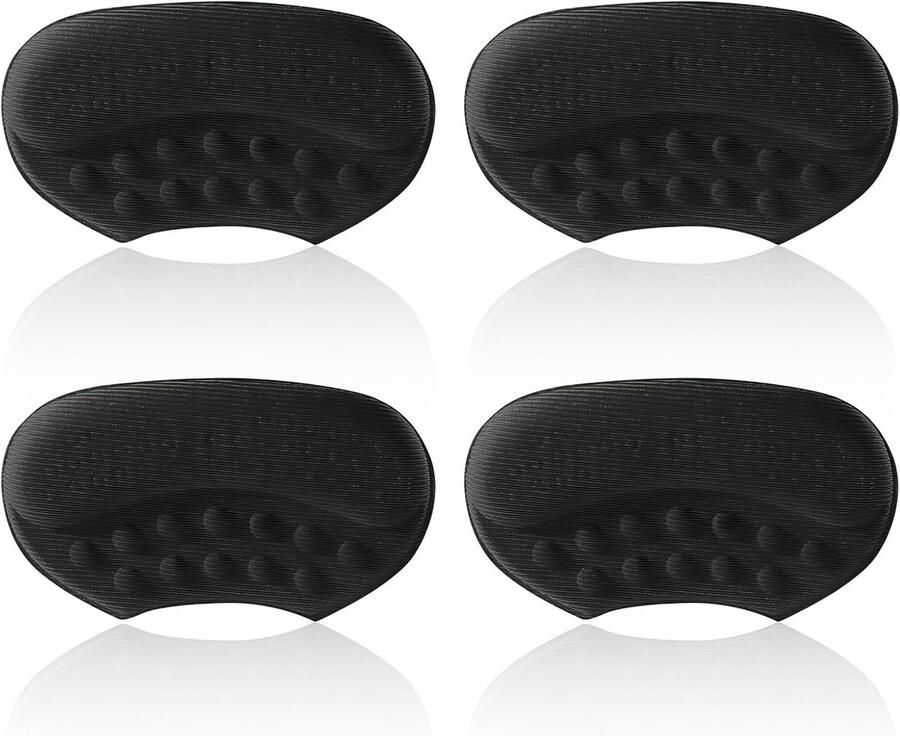 Pack van 4 hielpads voor schoenen hielbescherming voor pijnverlichting en voetbescherming geschikt voor schoenen met grote hakken hoge hakken lage schoenen en sportschoenen