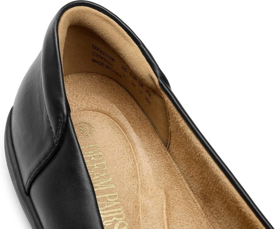 PAIRS Comfortabele ballerina's voor dames met ronde neus instappers kantoorschoenen