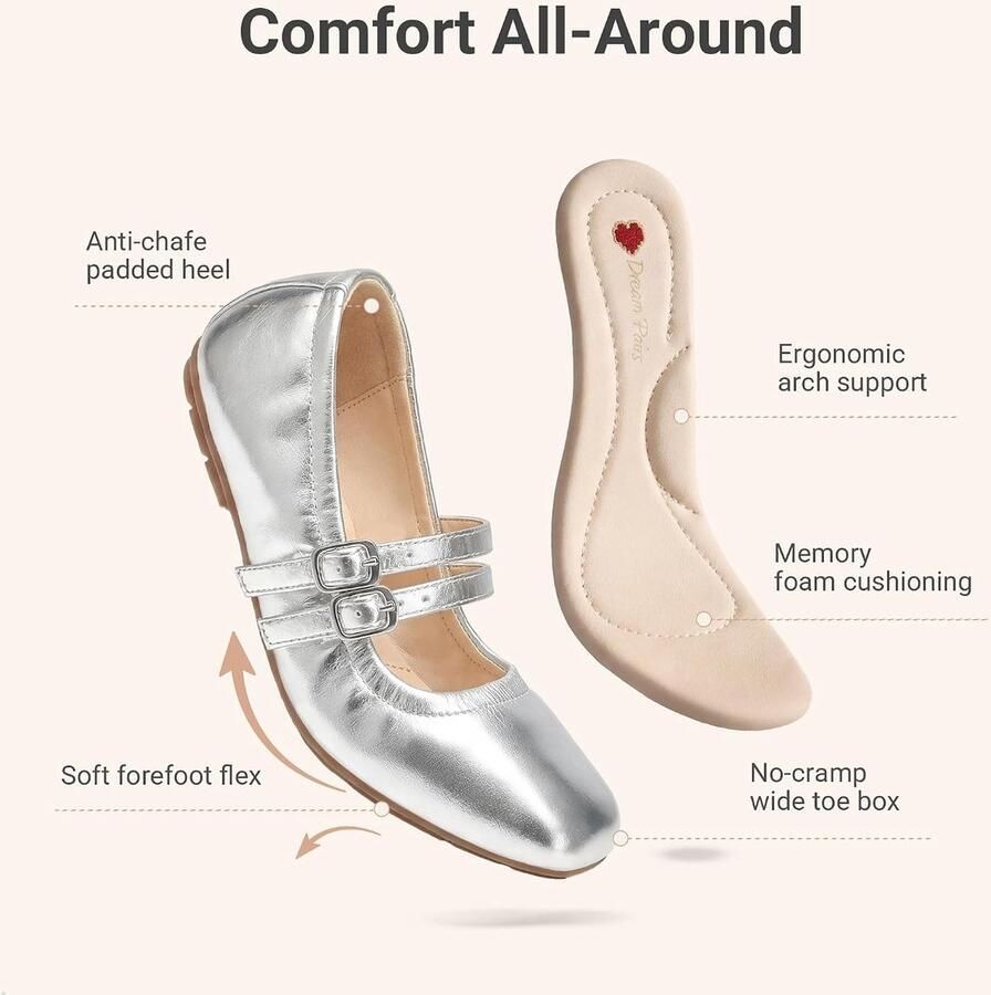 PAIRS Mary Jane Ballerina's voor meisjes instapschoenen voor bruiloft feest