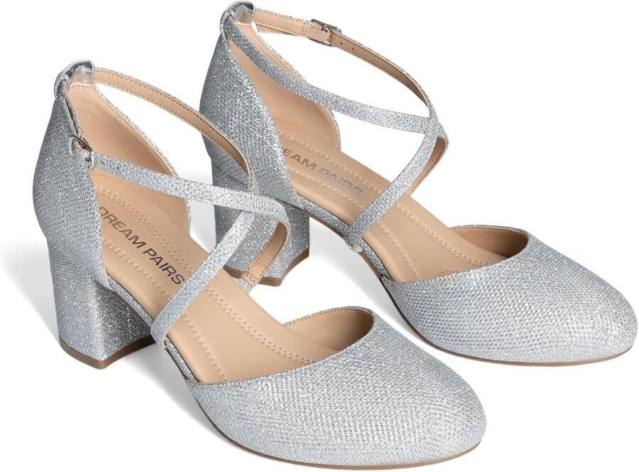PAIRS Vrouwen Hakken Sluiten Teen Jurk Hakken Comfortabele Jurk Hof Schoenen voor Vrouwen SDPU26002W