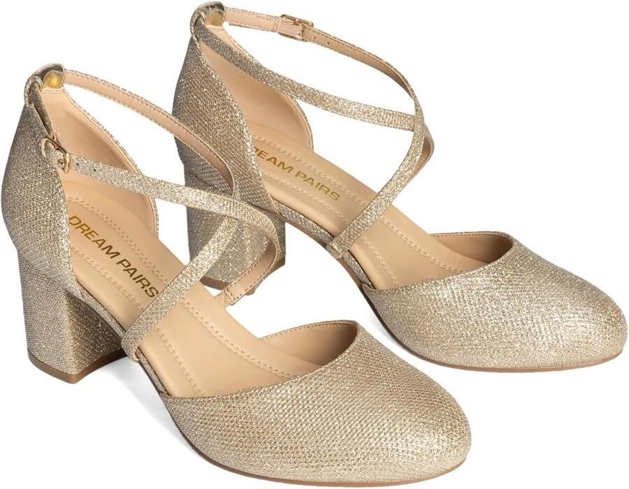 PAIRS Vrouwen Hakken Sluiten Teen Jurk Hakken Comfortabele Jurk Hof Schoenen voor Vrouwen SDPU26002W