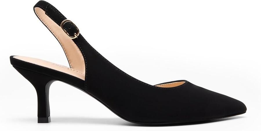 PAIRS Vrouwen Kitten Hakken Slingback Gesloten Puntschoen Lage Pompen Schoenen Vrouwen Party Bruiloft Sexy Casual Jurk Schoenen