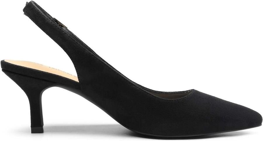 PAIRS Vrouwen Kitten Hakken Slingback Gesloten Puntschoen Lage Pompen Schoenen Vrouwen Party Bruiloft Sexy Casual Jurk Schoenen