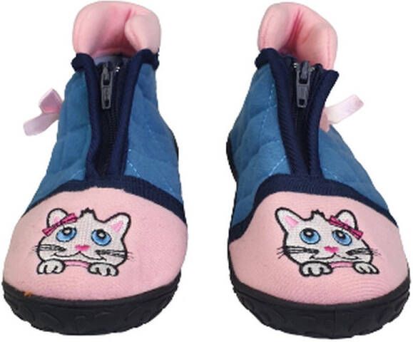 Merkloos Sans marque Pantoffel schoenen met strik Roze Blauw - Foto 2