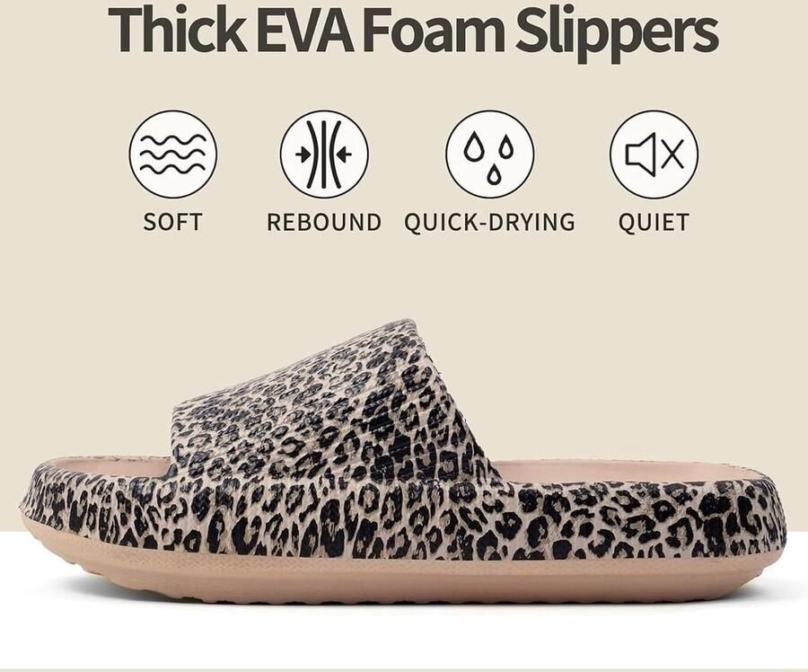 Pantoffels Badslippers Rubber Platform Zachte Massage