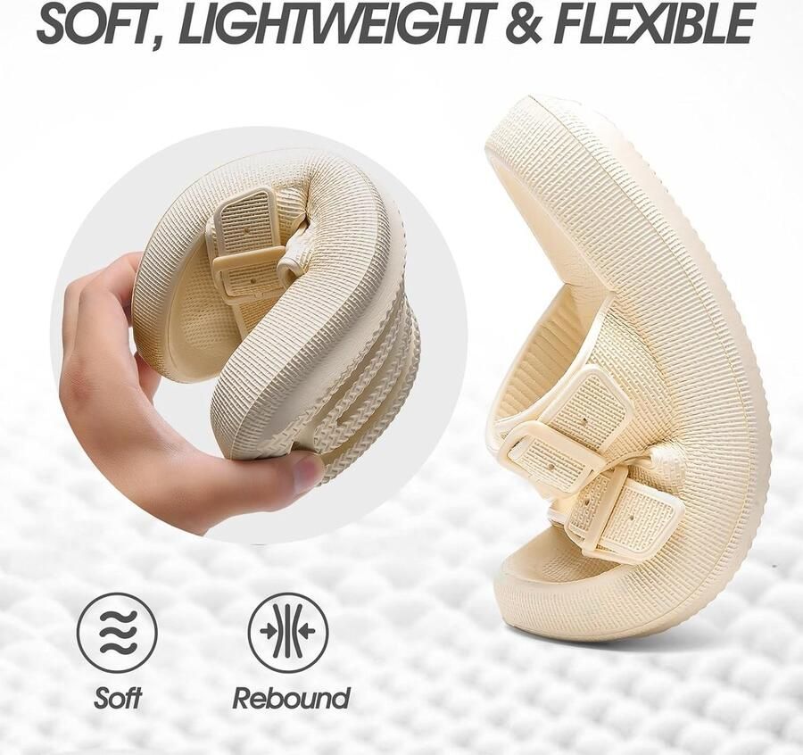 Pantoffels badslippers zachte sandalen antislip zomer unisex muiltjes wolkenschoezen 35-45