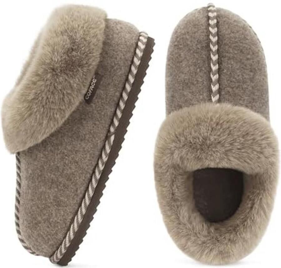 Pantoffels Dames Pluche Memory Foam Laarzen Binnen Buiten