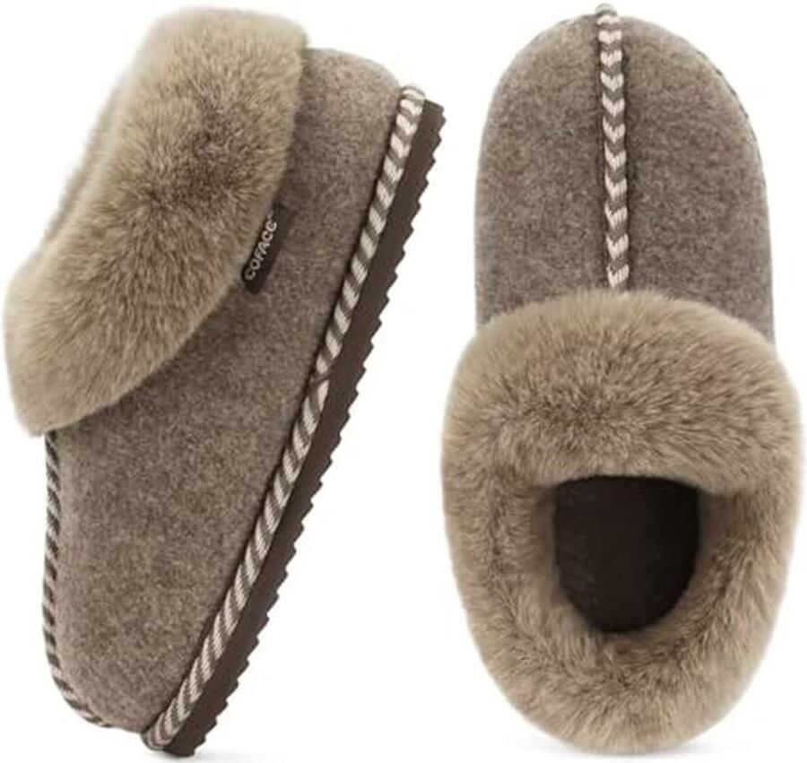 Pantoffels Dames Pluche Memory Foam Laarzen Binnen Buiten