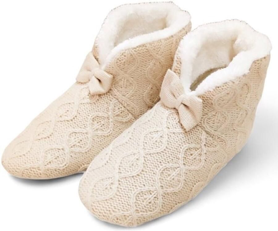 Pantoffels Dames Zacht Breipatroon Antislip Zool Warm en Comfortabel 100% Veganistisch Modern Ontwerp Slippers