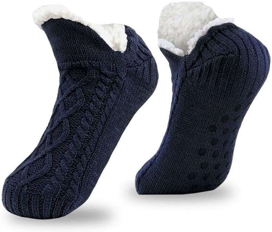 Pantoffels Gebreide Fleece Warme Antislip Pluizige Grip Sokken Winter Slippers Voor Vloer Yoga Sport