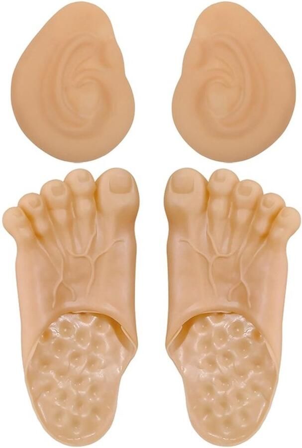 Pantoffels Enorme Huidskleur Rollenspel Accessoires Creatieve Pantoffels Vinyl Comfortabel Duurzaam Cosplaypantoffels