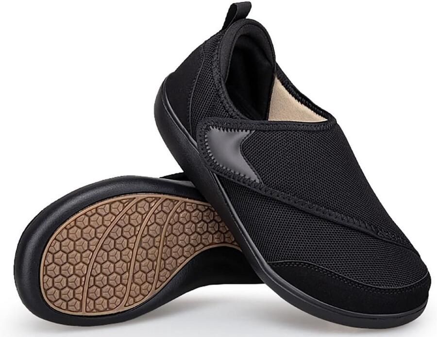 Pantoffels Extra Breed en met Klittenbandsluiting voor Gezwollen Voeten Lichtgewicht Wandelschoenen