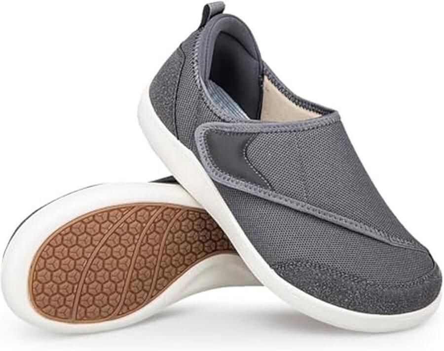 Pantoffels Extra Breed voor en met Klittenbandsluiting Ideaal voor Wandelen en Vrije Tijd Geschikt voor Gezwollen Voeten