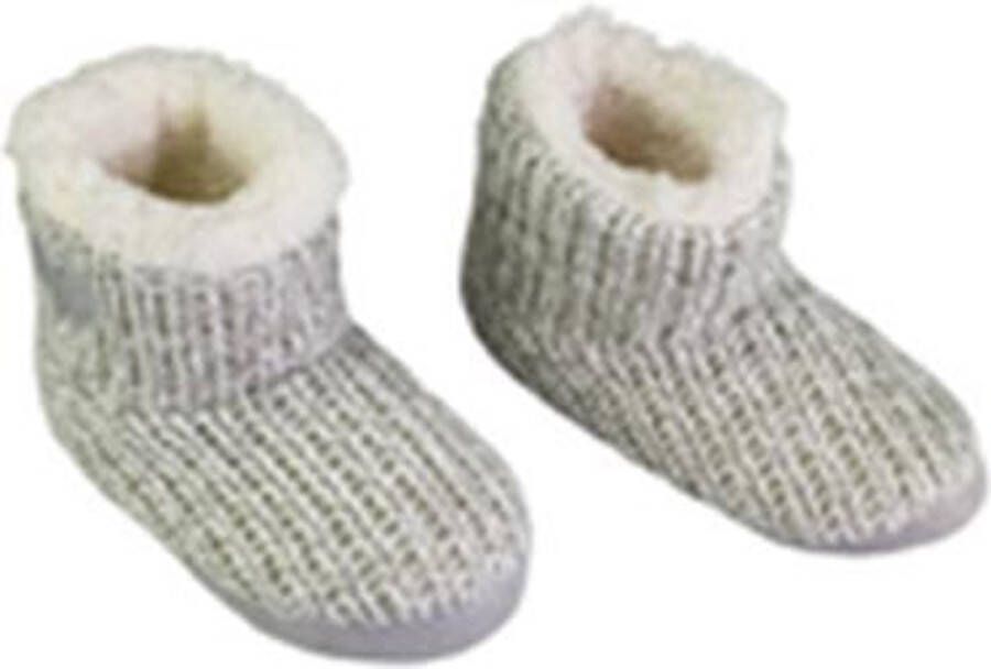 Merkloos Sans marque Pantoffels Hoog Model Grijs Met Hart Grijs